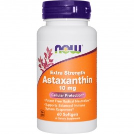 Антиоксиданты NOW Astaxanthin, 10 мг - 60 капсул
