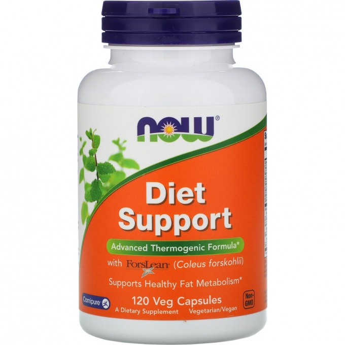 БАДы для усиления жиросжигания NOW FOODS DIET SUPPORT 120 капсул NS33022