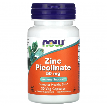 Минералы NOW FOODS ZINC PICOLINATE 50mg 30 вегкапсул