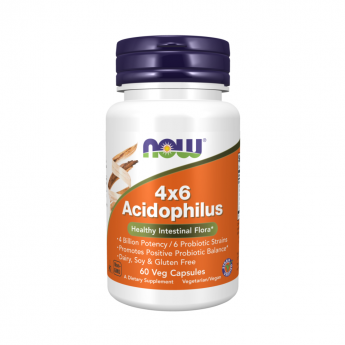 Пробиотик NOW FOODS Acidophilus 4х6, 60 капсул